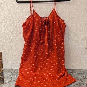 Red Mini Dress With Bows Size Small